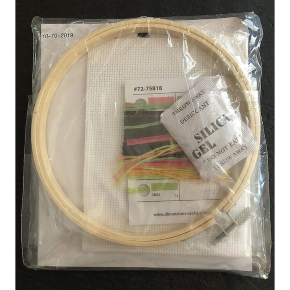 Dimensions Counted Cross Stitch 14 Ct Thankful Grateful Blessed 6 Inch Hoop - Picture 5 of 7